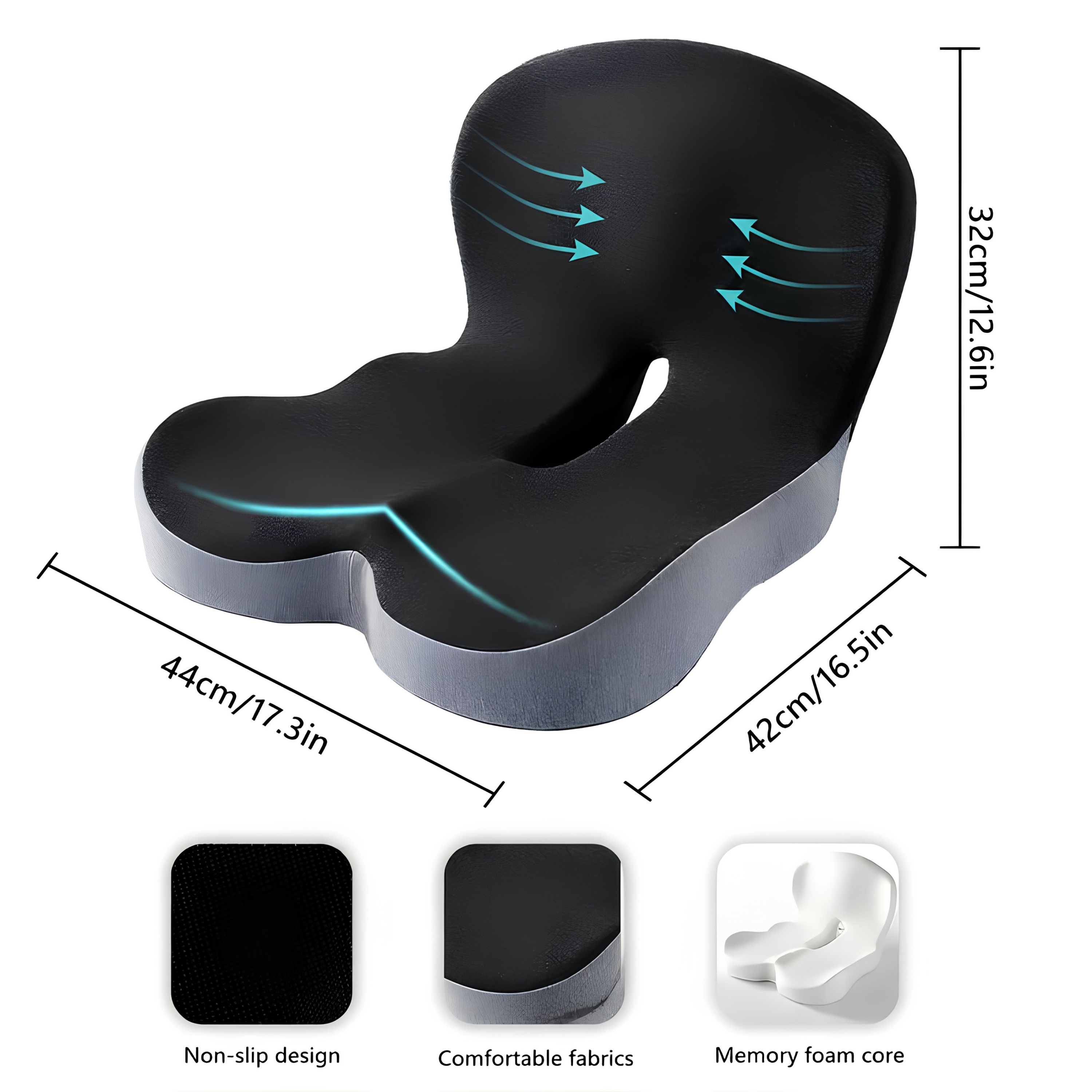 NestWell™ Lumbar Support Seat Cushion